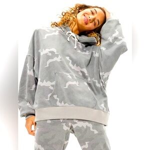 American Eagle Grey Camo hoodie NWOT